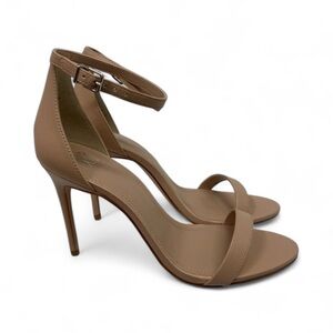 New York & Company Size 9 Modern Minimalist Heels in Tan, Like New!